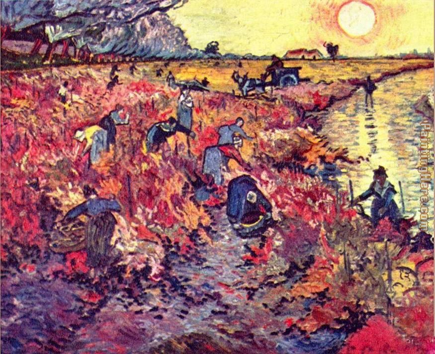 The Red Vineyard painting - Vincent van Gogh The Red Vineyard art painting